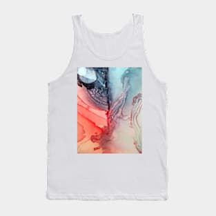 Undertown Meets Lava- Alcohol Ink Painting Tank Top